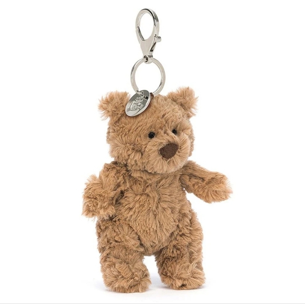 Jellycat Bartholomew Bear Bag Charm Soft amd Plush NWT - Picture 2 of 7